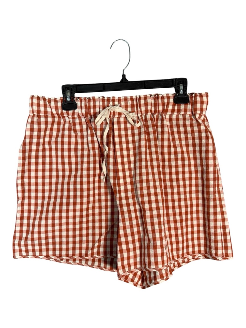 Kasmaria Crinkle Cotton Linen Gingham Shorts Slow Fashion Dopamine Dressing L